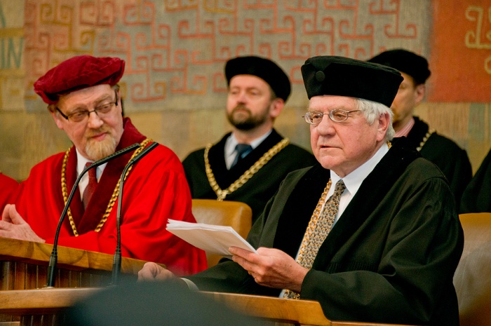 Professor Orley Clark Ashenfelter was on the 15th of January awarded an Honorary Doctorate from Charles University in Prague